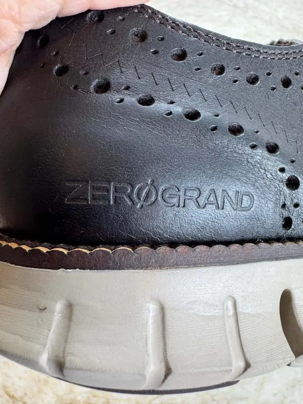 Cole Haan OriginalGrand Wingtip Oxford Shoes Dark Brown Leather Men’s 9M